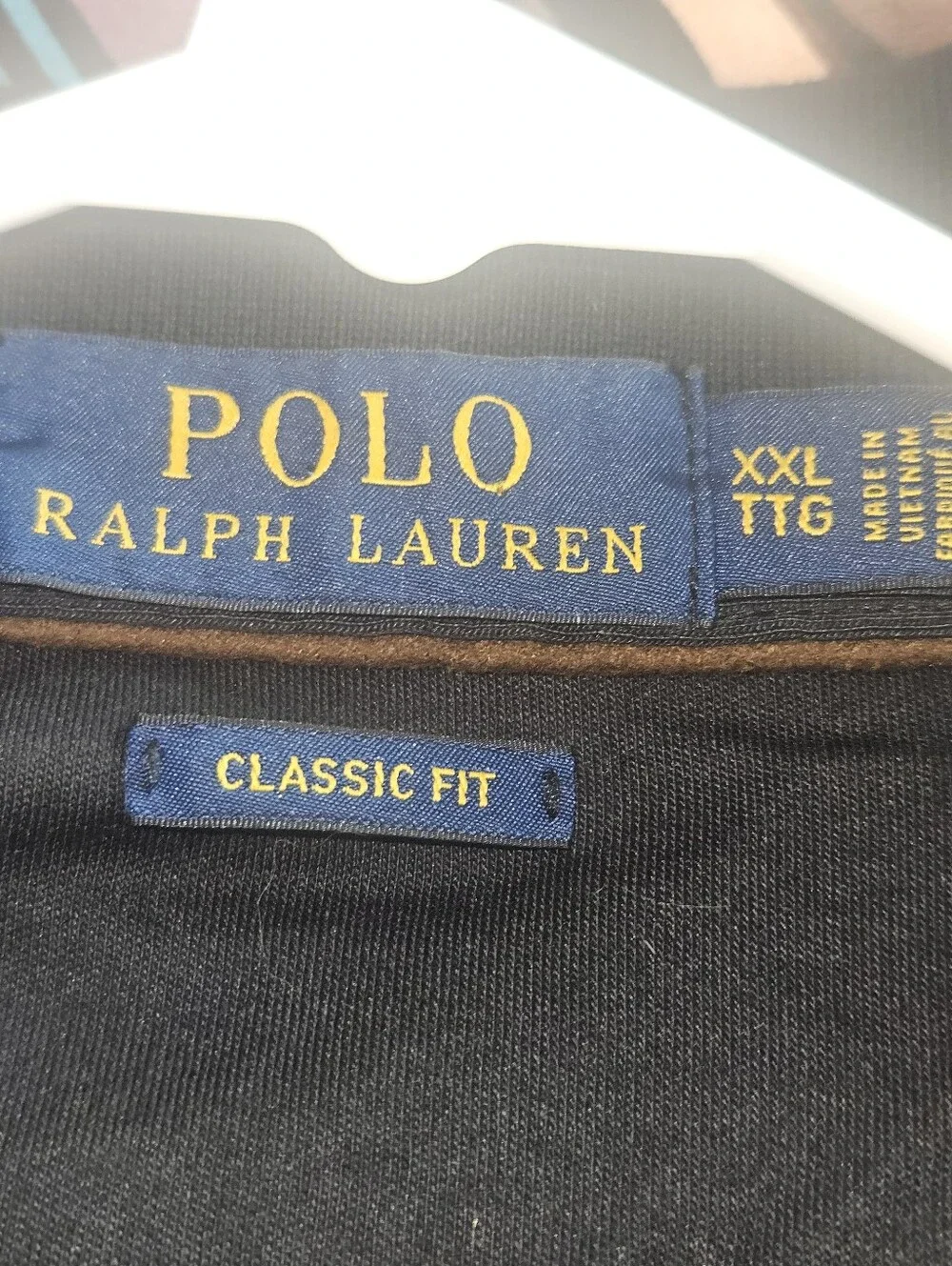 Polo Ralph Lauren Classic Fit Long Sleeve Polo Shirt Black Men's XXL